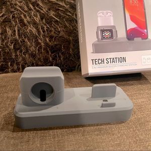 iPhone iwatch airpod charging station grey NIB